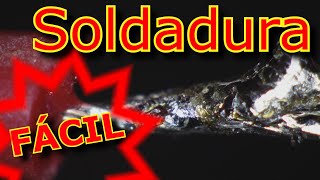 Soldando cables, estañando cobre, soldando en chapa de metal.